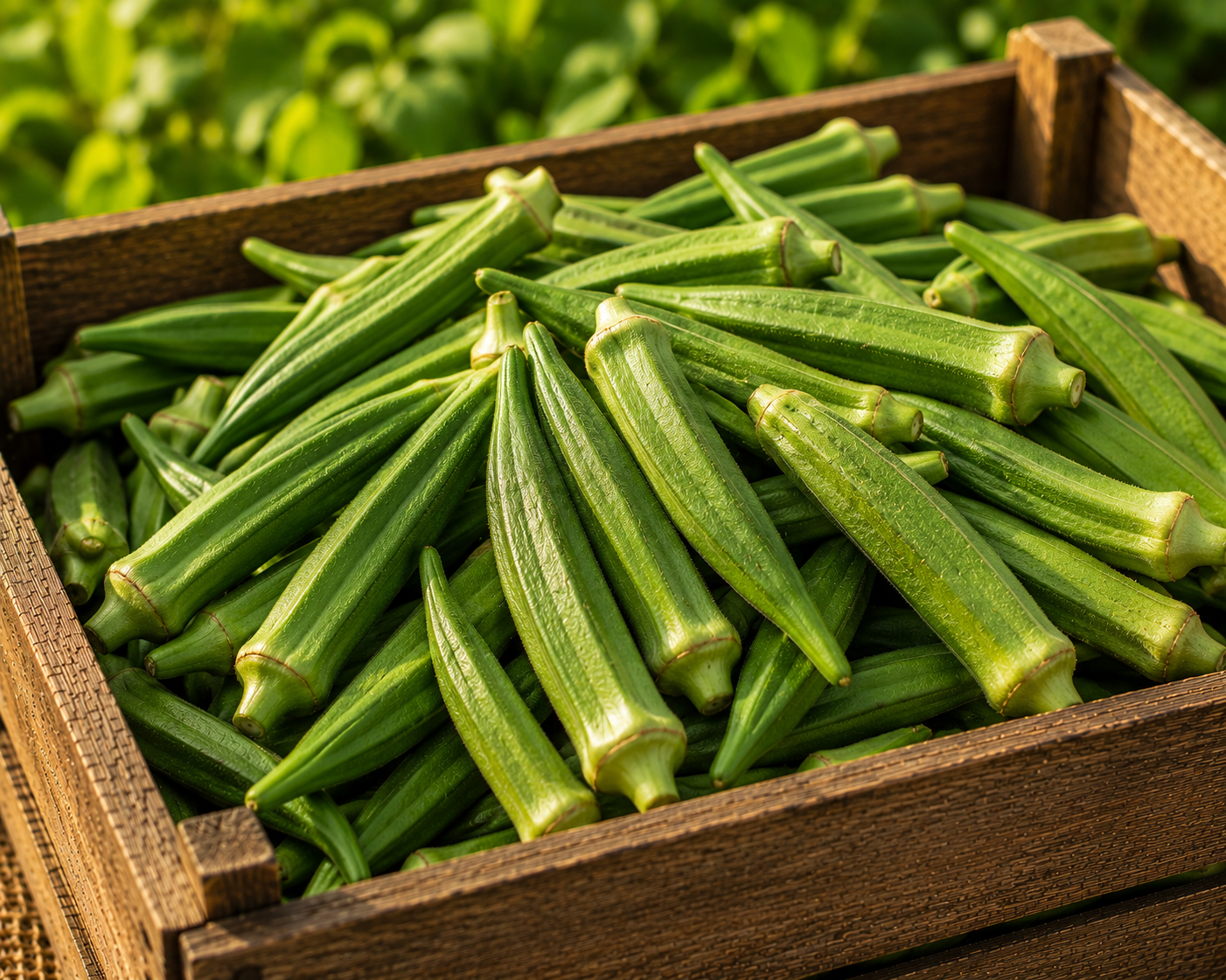 Fresh okra (ladyfinger), grade A/B